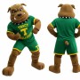 Green Sports Bulldog Mascot Costume