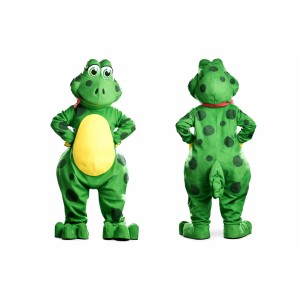 Adult Green Dinosaur Mascot Costume