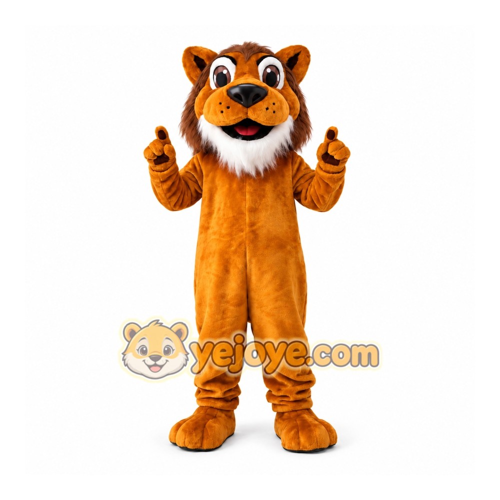 Adult School Lion Mascot Costume Adult School Lion Mascot Costume