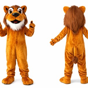 Adult School Lion Mascot Costume