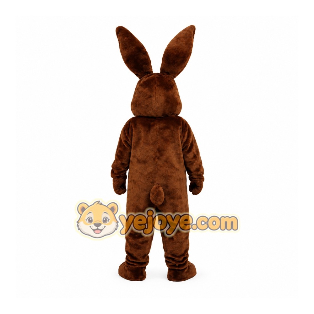 Full Body Brown Rabbit Mascot Costume Full Body Brown Rabbit Mascot Costume