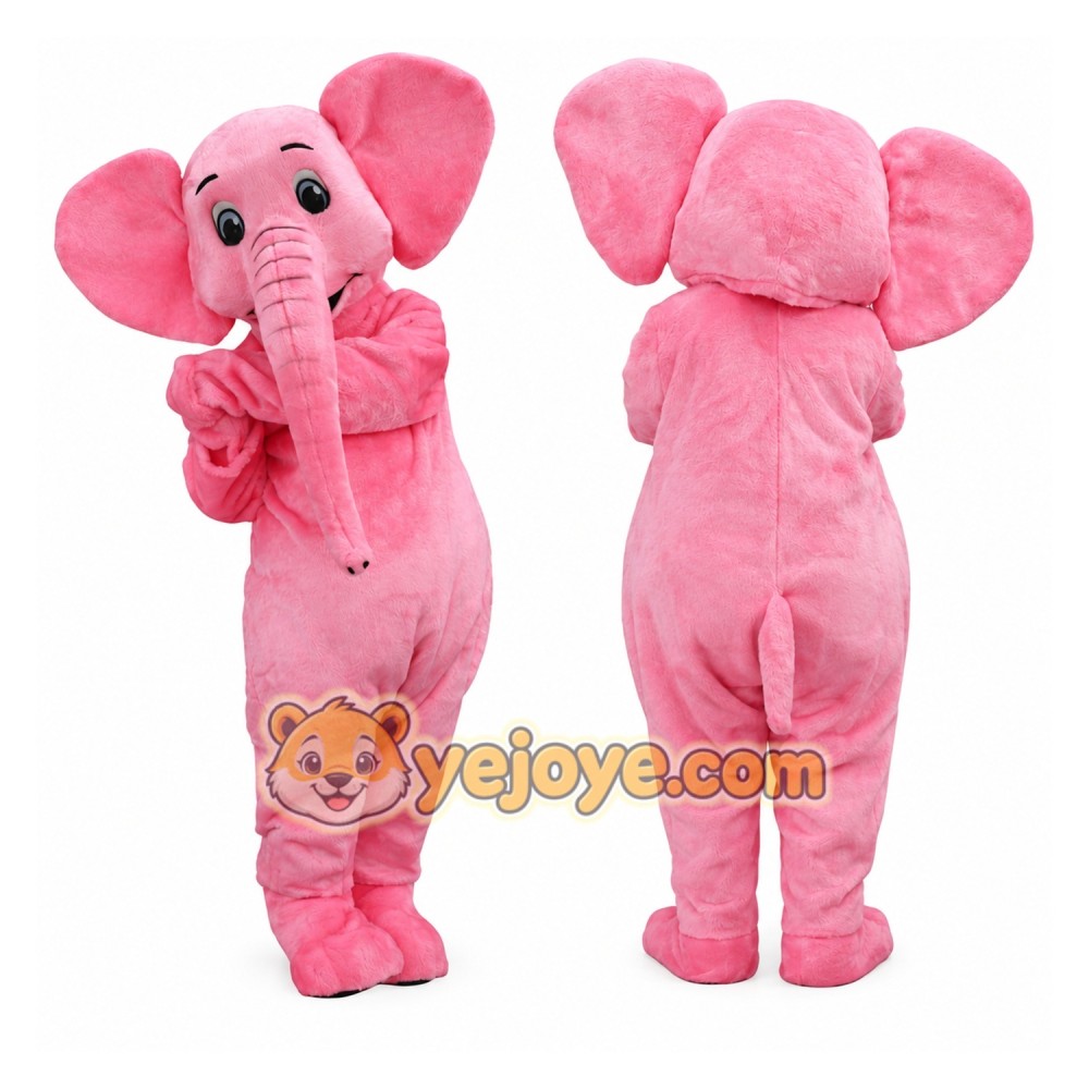 Pink Elephant Mascot Costume Pink Elephant Mascot Costume