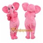 Pink Elephant Mascot Costume