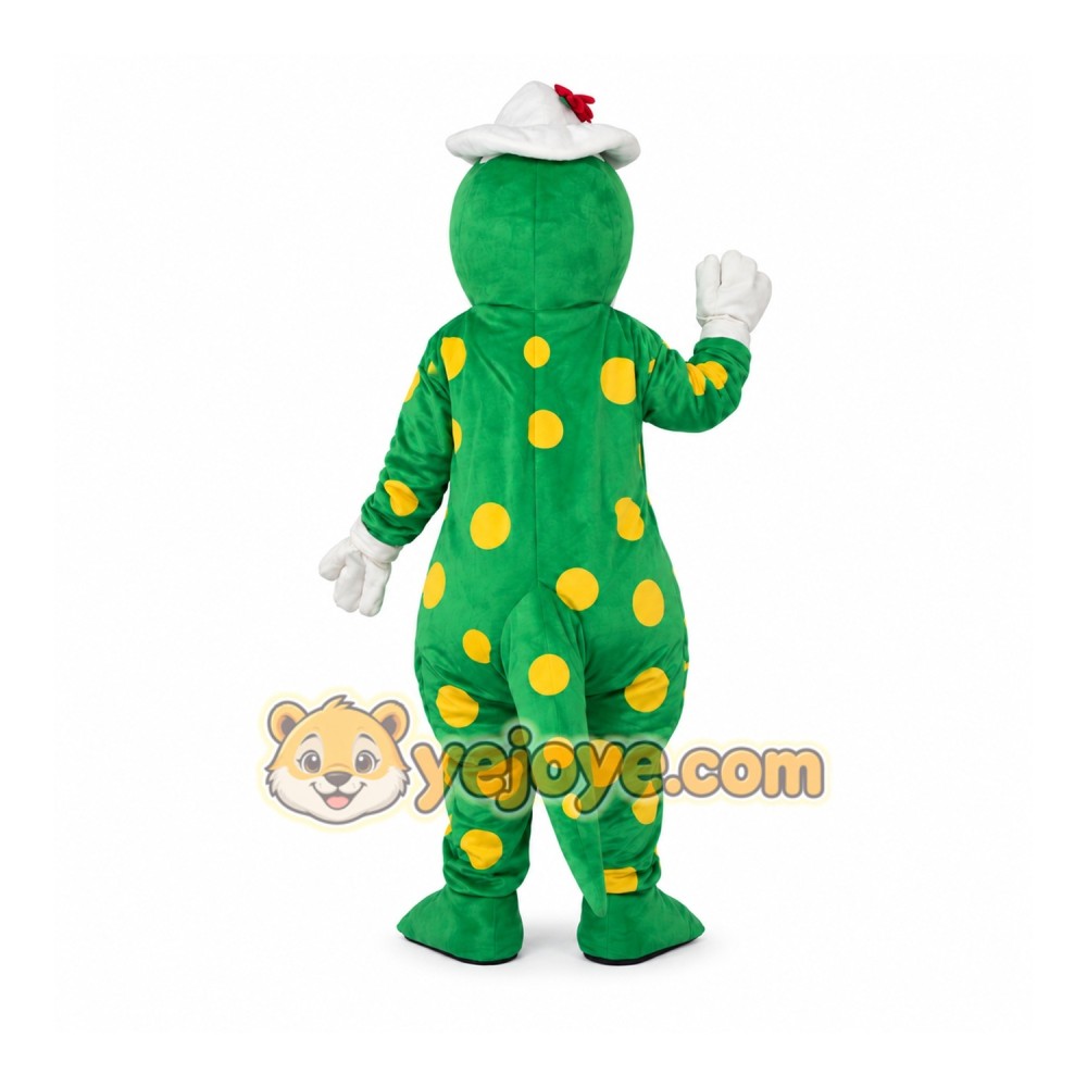 Adult Green Spotted Dinosaur Mascot Costume Adult Green Spotted Dinosaur Mascot Costume