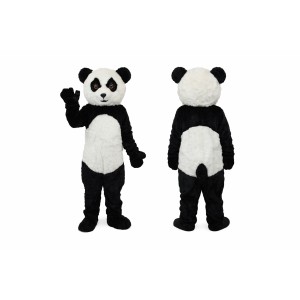 Black and White Panda Mascot Costume