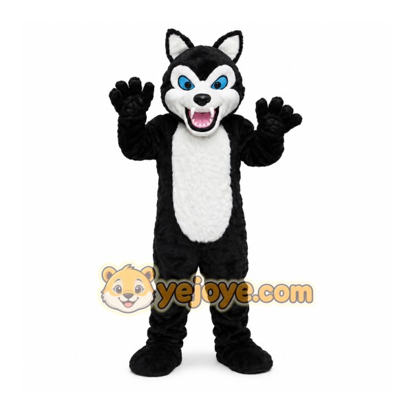 Black Wolf Mascot Costume