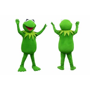 Green Frog Mascot Costume for Adults