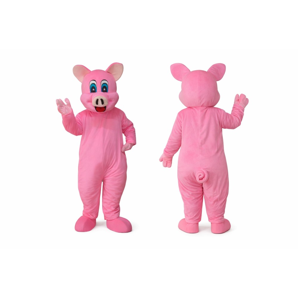 Pink Pig Mascot Costume for Adults