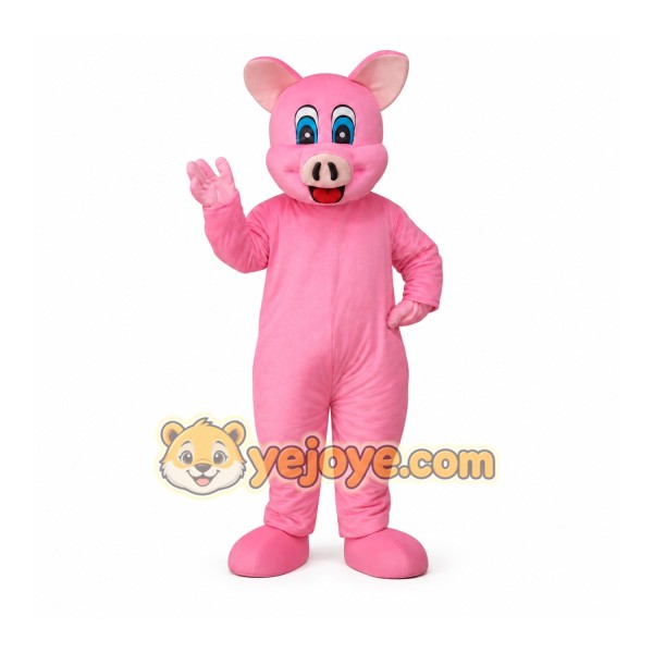 Pink Pig Mascot Costume for Adults