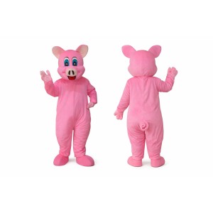 Pink Pig Mascot Costume for Adults