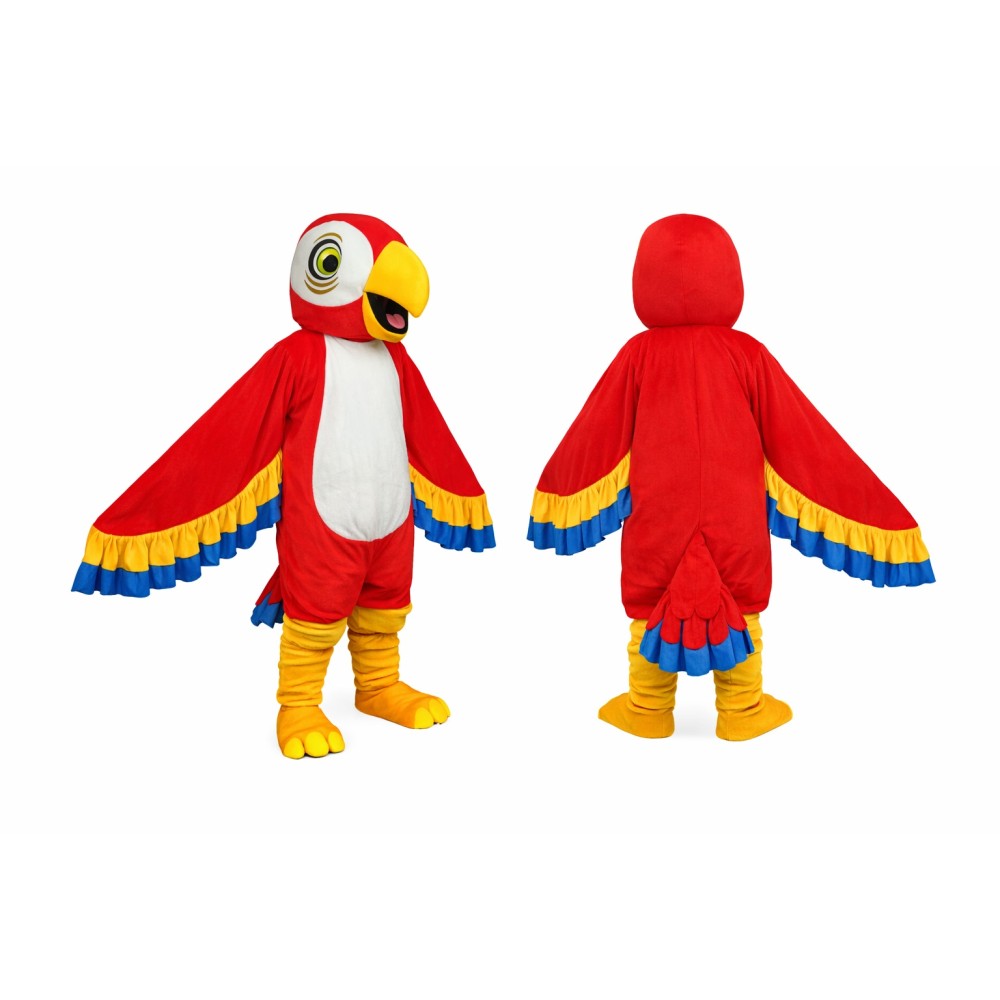 Red Parrot Mascot Costume for Adults
