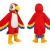 Red Parrot Mascot Costume for Adults