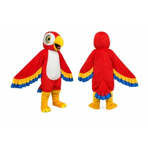 Red Parrot Mascot Costume for Adults