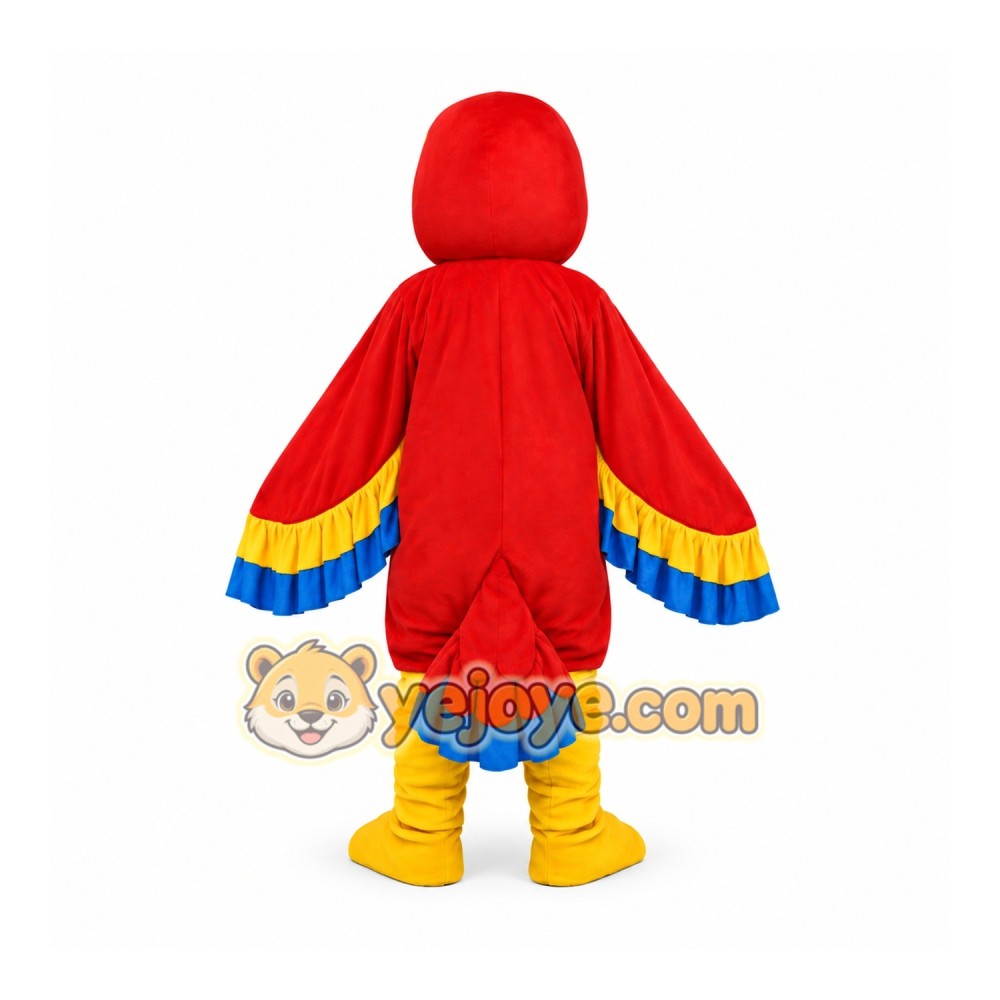 Red Parrot Mascot Costume for Adults Red Parrot Mascot Costume for Adults
