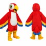 Red Parrot Mascot Costume for Adults