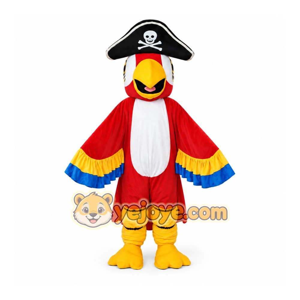 Pirate Parrot Mascot Costume for Adults Pirate Parrot Mascot Costume for Adults