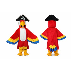Pirate Parrot Mascot Costume for Adults