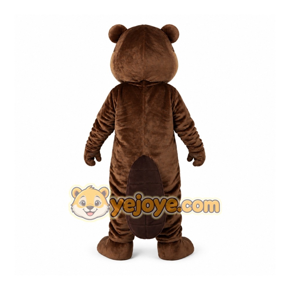 Brown Beaver Mascot Costume for Adults Brown Beaver Mascot Costume for Adults