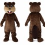 Brown Beaver Mascot Costume for Adults