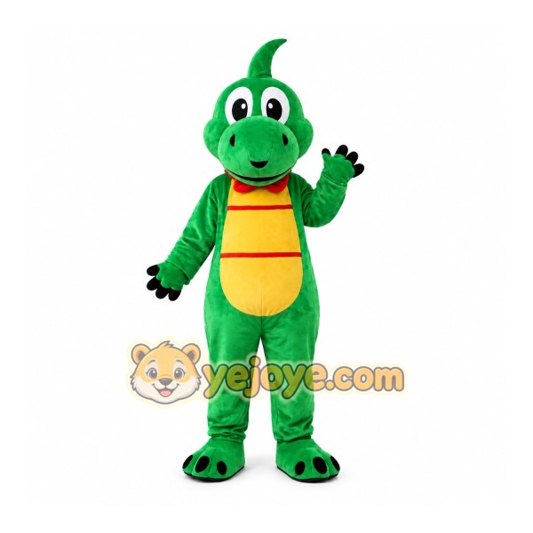 Green Dinosaur Mascot Costume for Adults