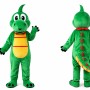 Green Dinosaur Mascot Costume for Adults