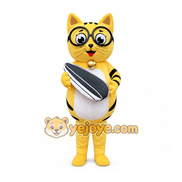 Yellow Cat Mascot Costume for Adults Yellow Cat Mascot Costume for Adults