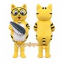 Yellow Cat Mascot Costume for Adults