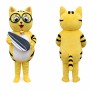 Yellow Cat Mascot Costume for Adults