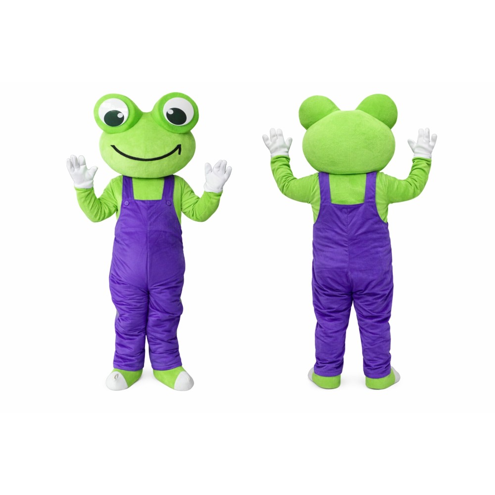 Adult Green Frog Mascot Costume