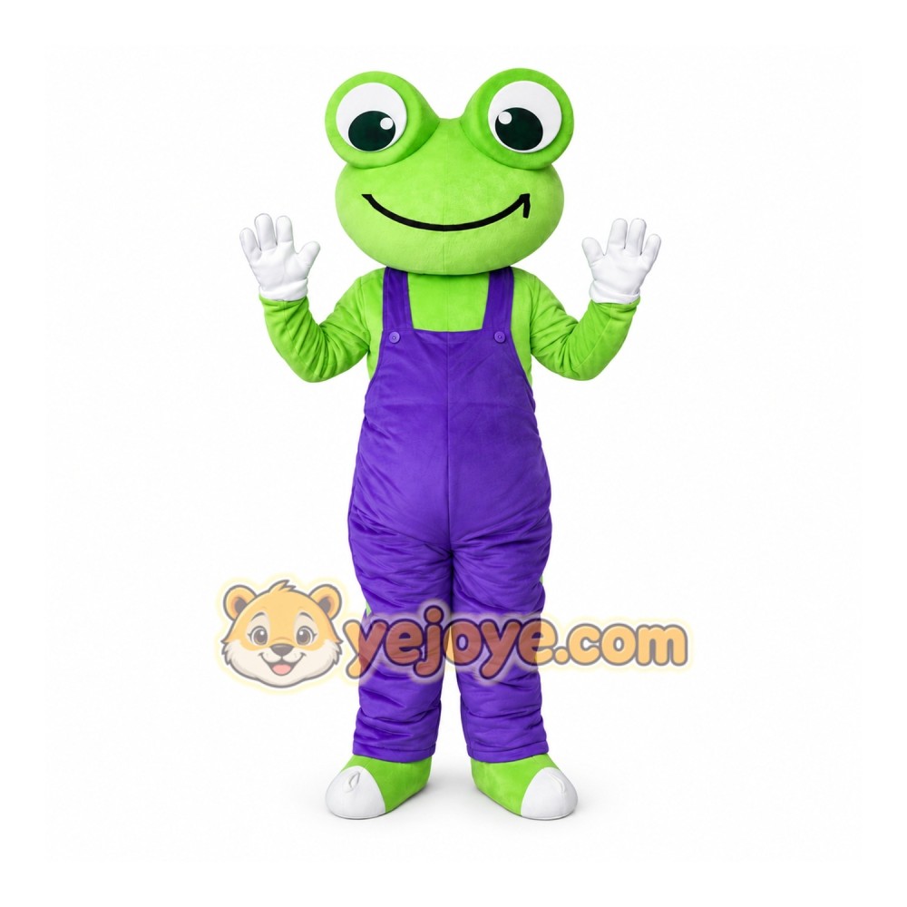 Adult Green Frog Mascot Costume Adult Green Frog Mascot Costume