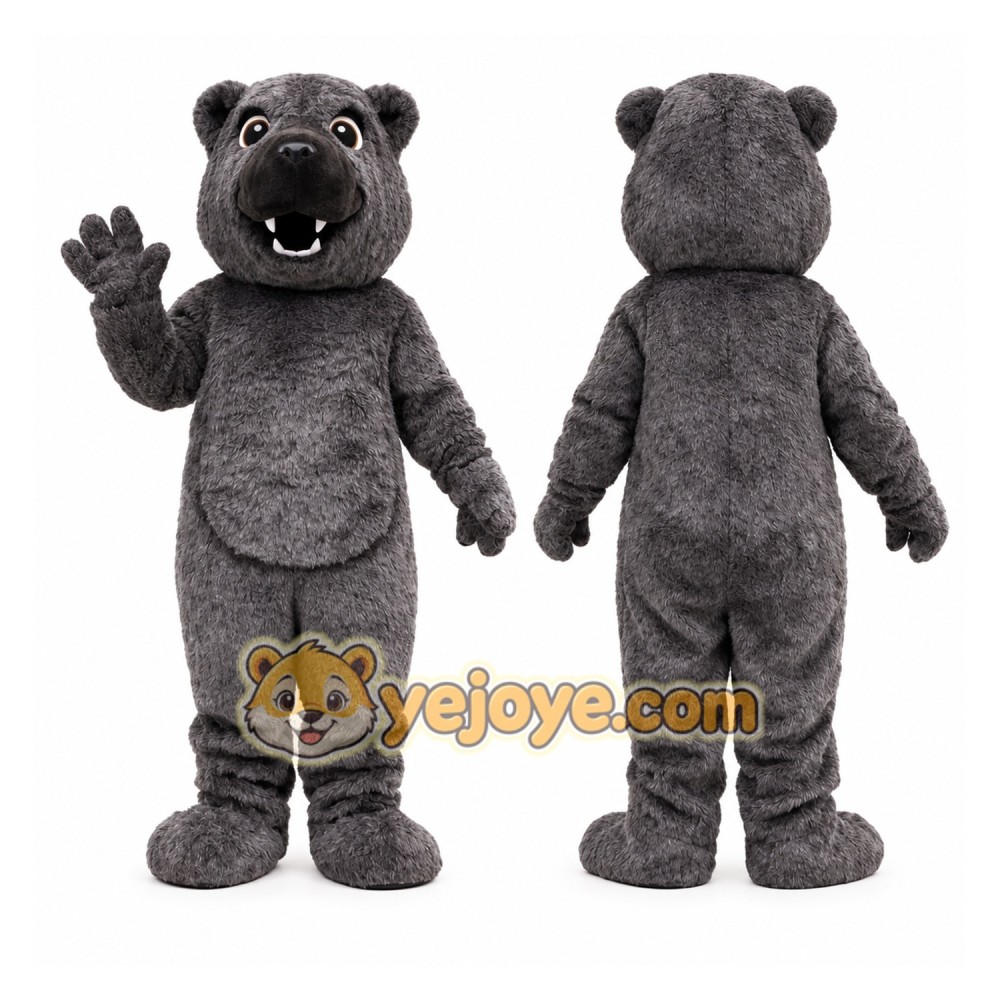 Gray Bear Mascot Costume for Adults Gray Bear Mascot Costume for Adults