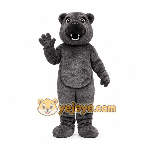 Gray Bear Mascot Costume for Adults