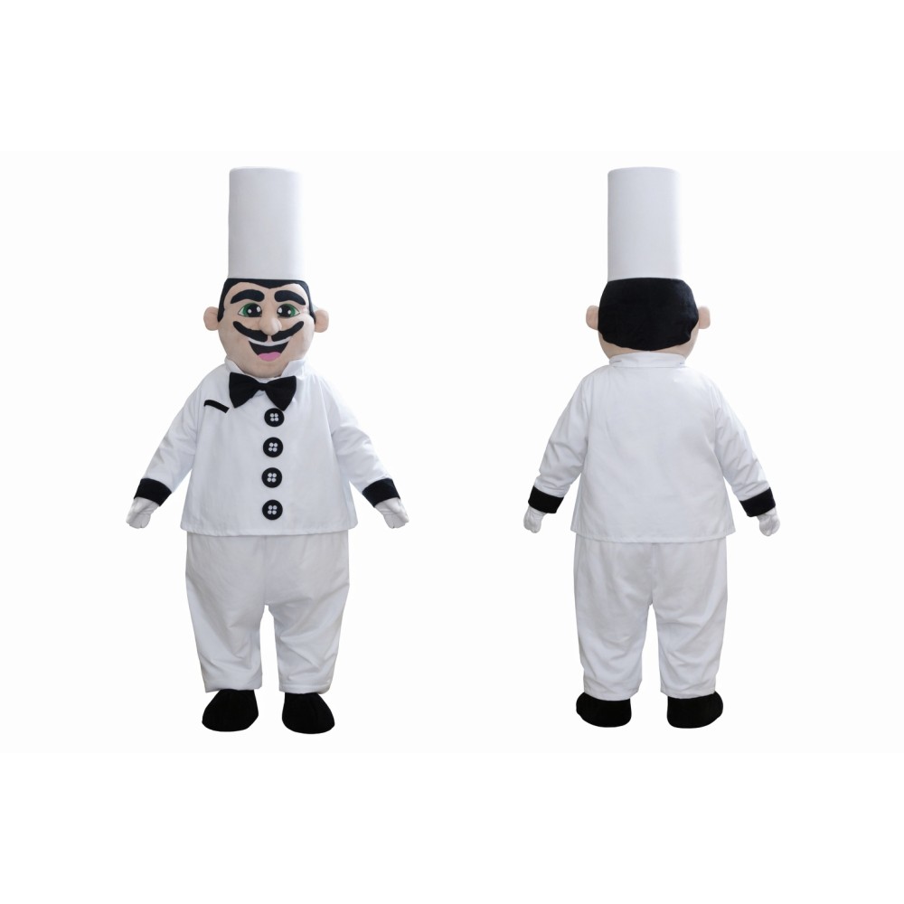 Adult Chef Mascot Costume with Hat