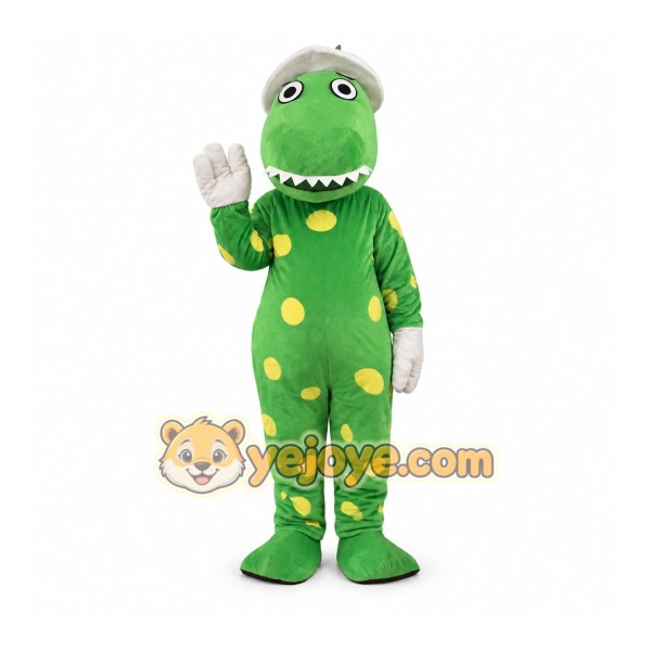 Green Dinosaur Mascot Costume for Adults