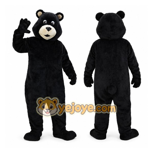 Black Bear Mascot Costume for Adults