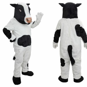 Black & White Cow Mascot Costume