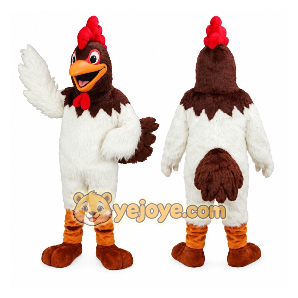Rooster Mascot Costume for Adults