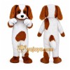 Brown & White Puppy Mascot Costume Brown & White Puppy Mascot Costume