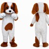 Brown & White Puppy Mascot Costume