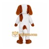 Brown & White Puppy Mascot Costume Brown & White Puppy Mascot Costume