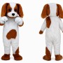 Brown & White Puppy Mascot Costume