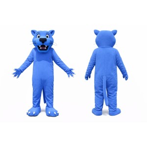Blue Panther Mascot Costume