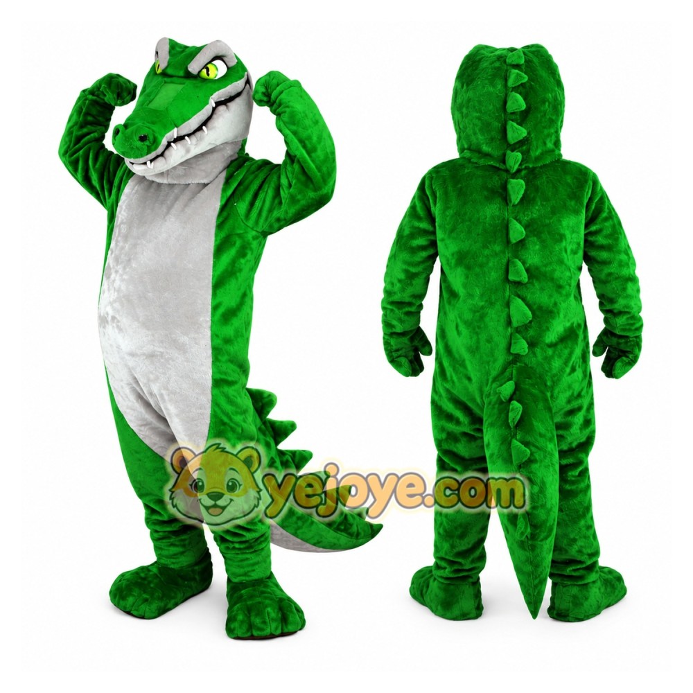 Green Crocodile Mascot Costume Green Crocodile Mascot Costume