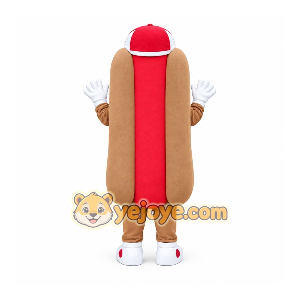Hot Dog Mascot Costume with Hat Hot Dog Mascot Costume with Hat