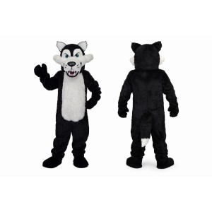 Black Wolf Mascot Costume