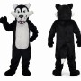 Black Wolf Mascot Costume