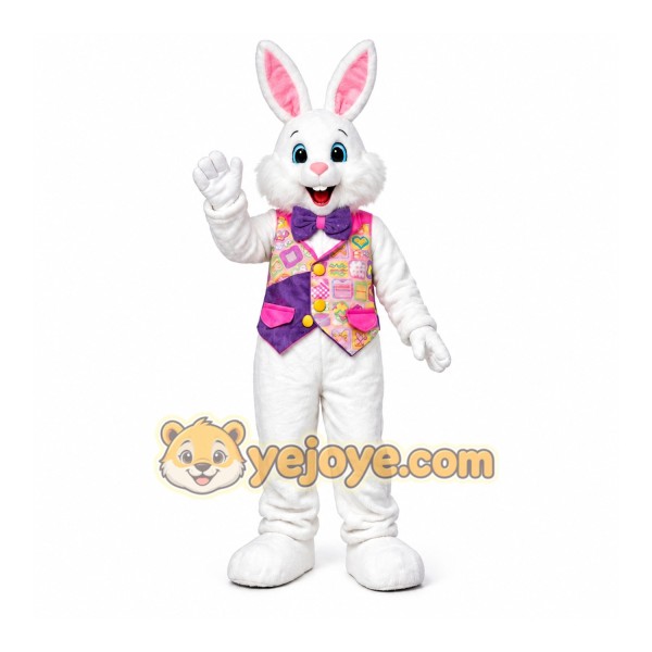 Easter Bunny Mascot Costume with Vest Easter Bunny Mascot Costume with Vest