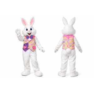 Easter Bunny Mascot Costume with Vest