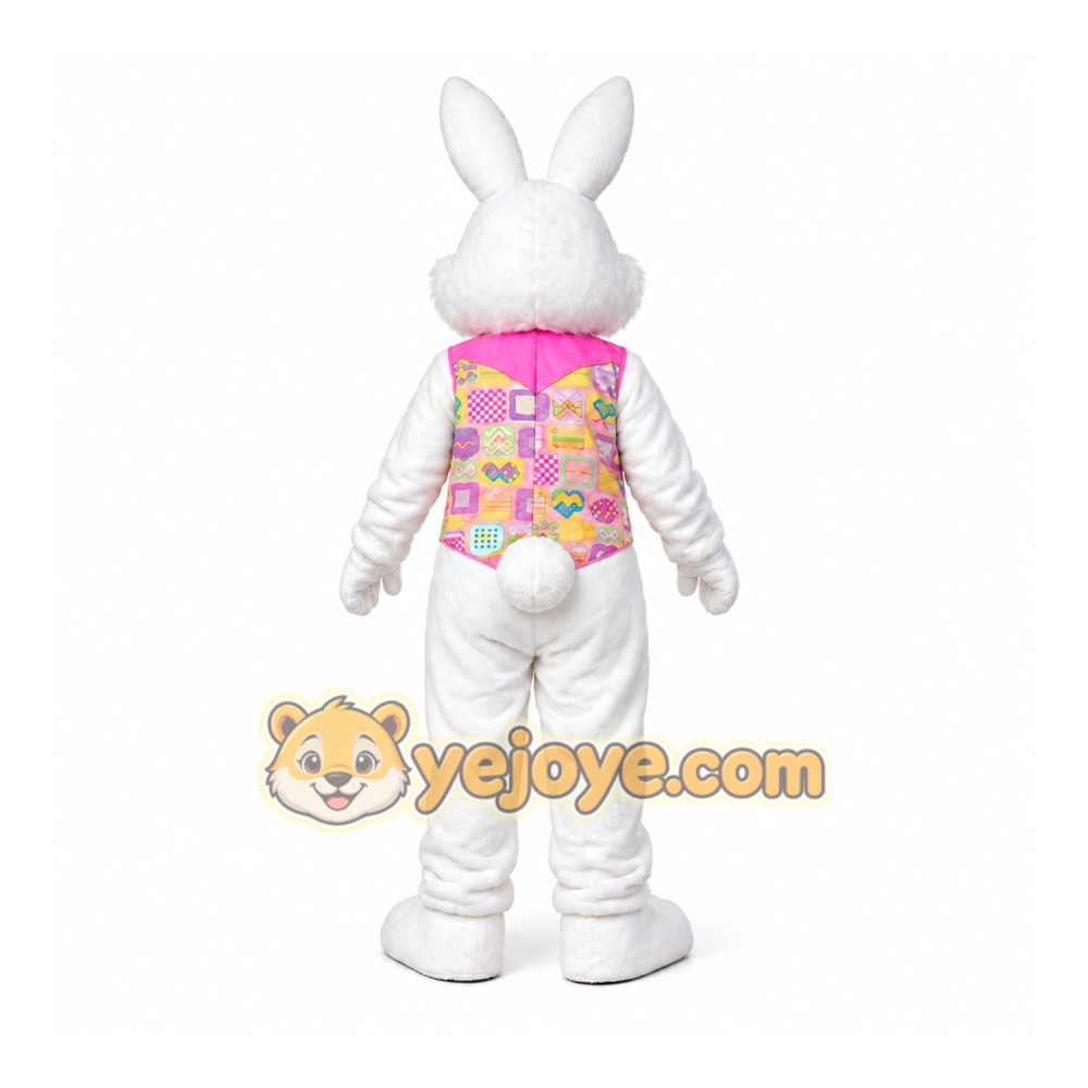 Easter Bunny Mascot Costume with Vest Easter Bunny Mascot Costume with Vest