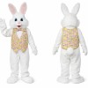 Easter Bunny Mascot Costume with Vest